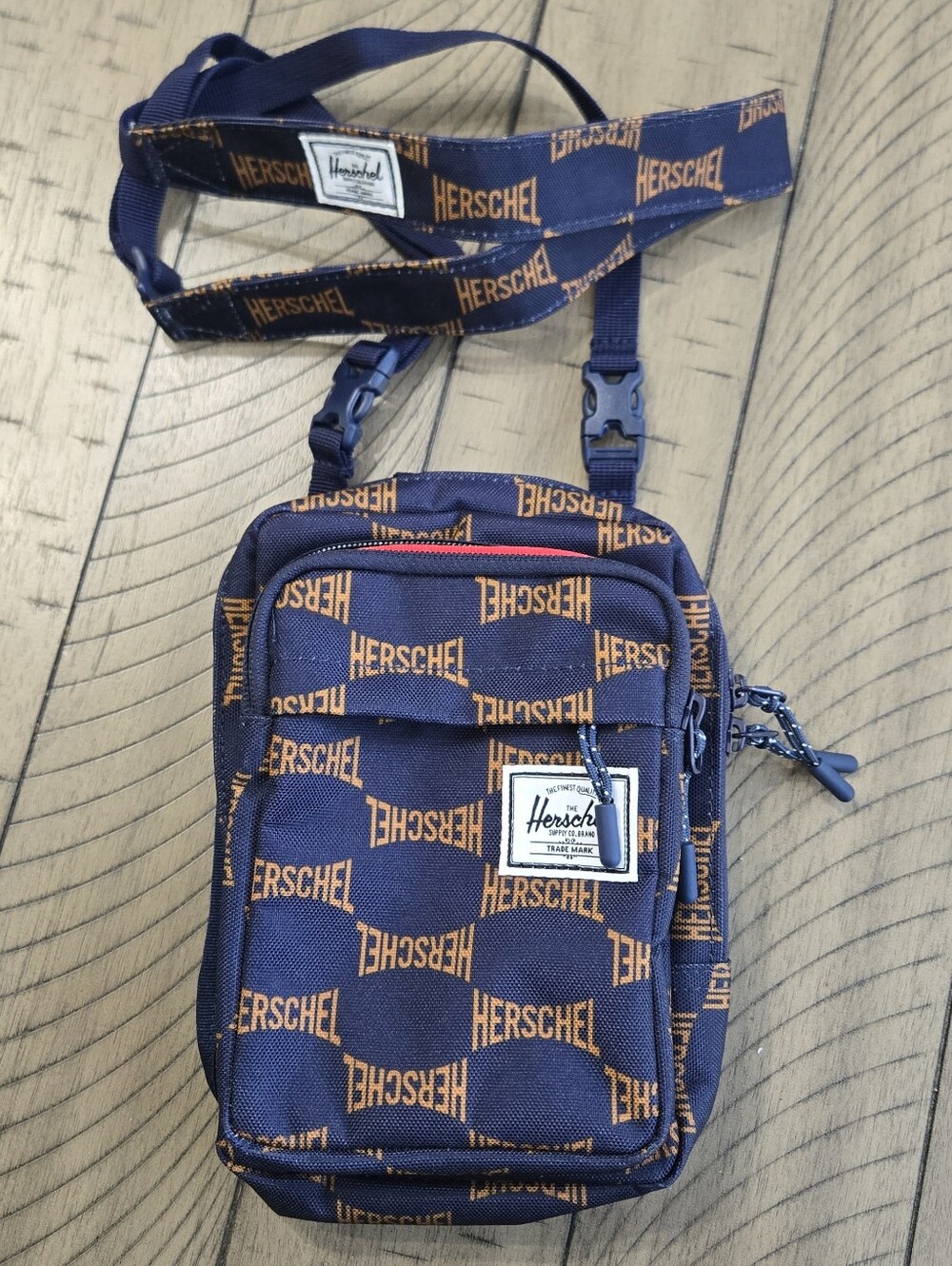 *Like New* Herschel Supply Company Navy & Tan Crossbody Bag